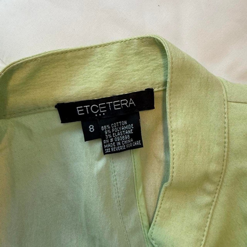 Y2K Etcetera Sage Green Button Jacket | Multi-Pocket | Size 8 - Picture 7 of 7